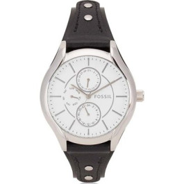 Bracelet de montre Fossil BQ3066 Cuir Noir 18mm